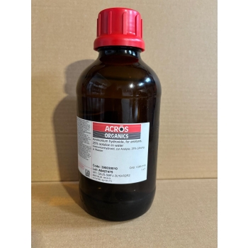Wodorotlenek amonu, do analizy, 25% roztwór w wodzie [1336-21-6]